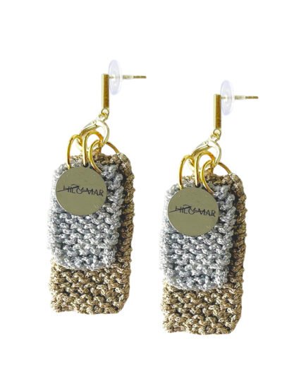 DOUBLE EARRINGS WITH CHARMS | SILVER & GOLD