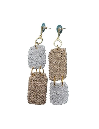 LONG EARRINGS WITH CHARMS | SILVER & GOLD
